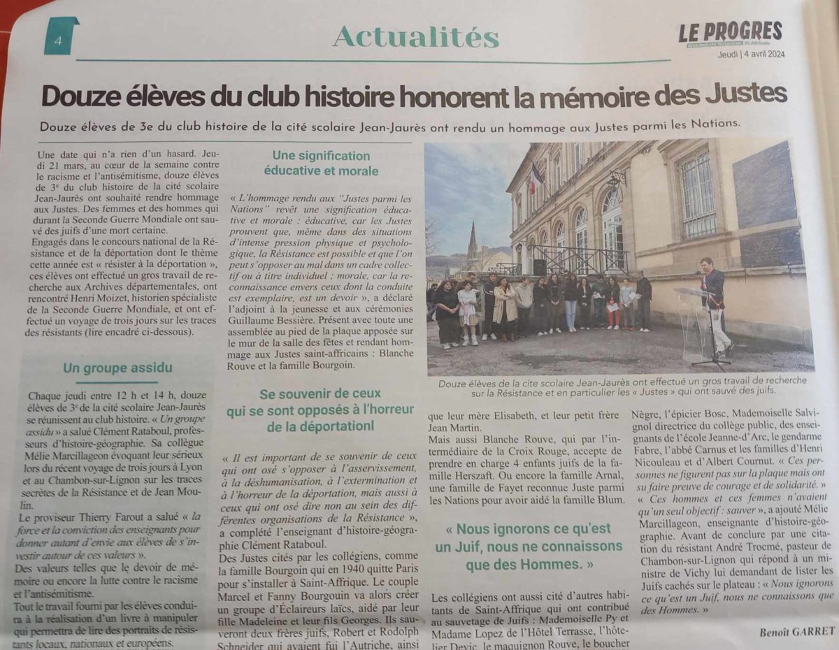 Le progrès Saint Affrique 