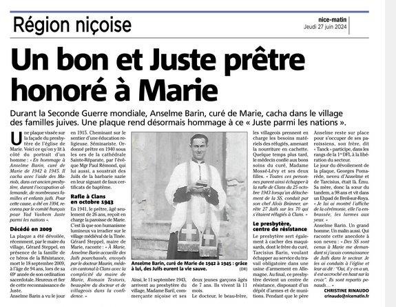 Article sur Anselme Barin